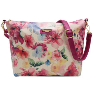 FLORAL MAROON SLING BAG